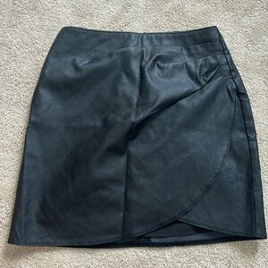 Abercrombie & Fitch leather mini skirt